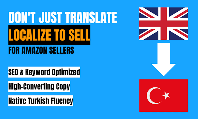 translate and optimize your amazon listing into turkish