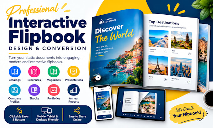 create an interactive flipbook