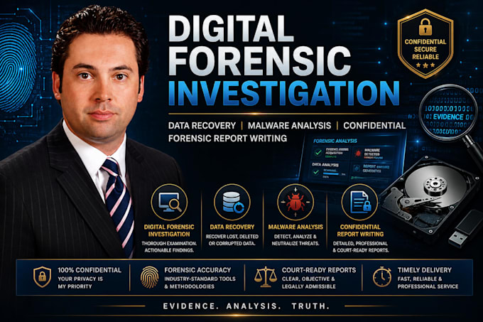 do digital forensics investigation, computer forensics, log analysis with report