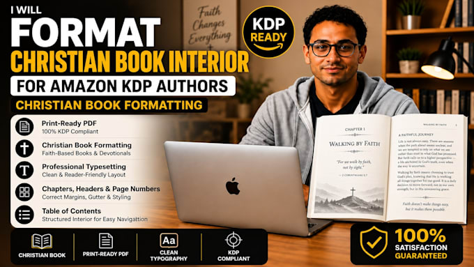 format christian book interior, christian book formatting amazon kdp