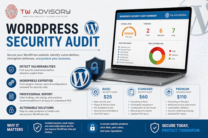 perform a wordpress security audit and vulnerability assessment