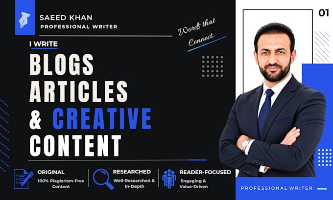 write engaging blog posts, articles, and creative content
