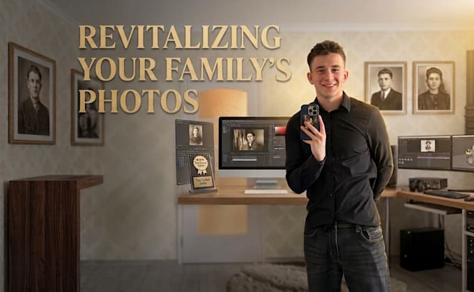 create a touching memorial tribute video and animated photo