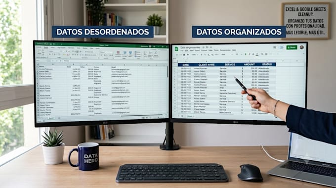 clean, format, and organize your excel or google sheets
