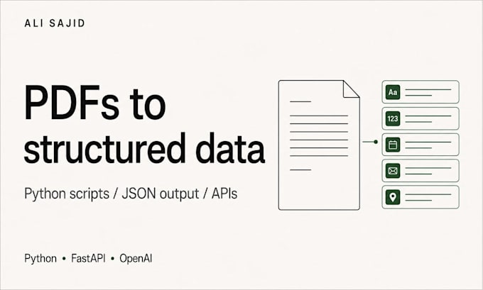automate PDF data extraction with python and ai