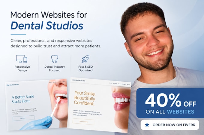 design a dentist website that attracts more patients