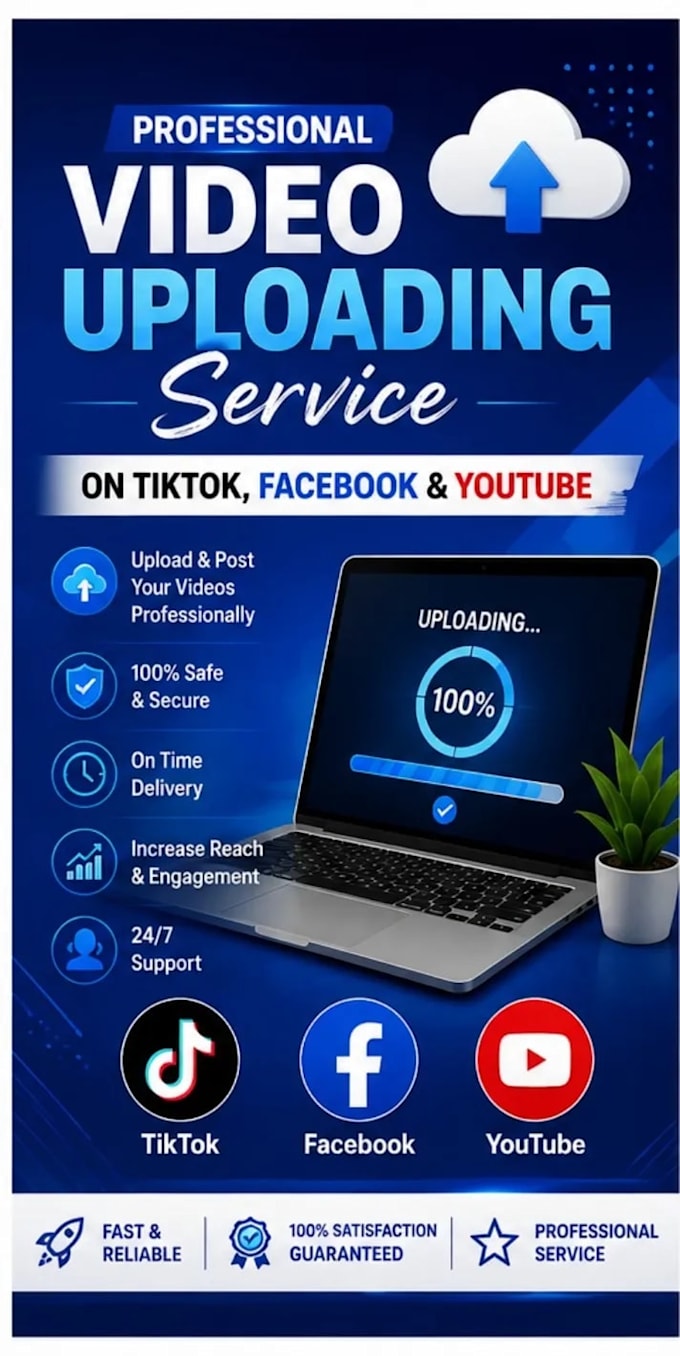 upload and post videos on tiktok, facebook, and youtube