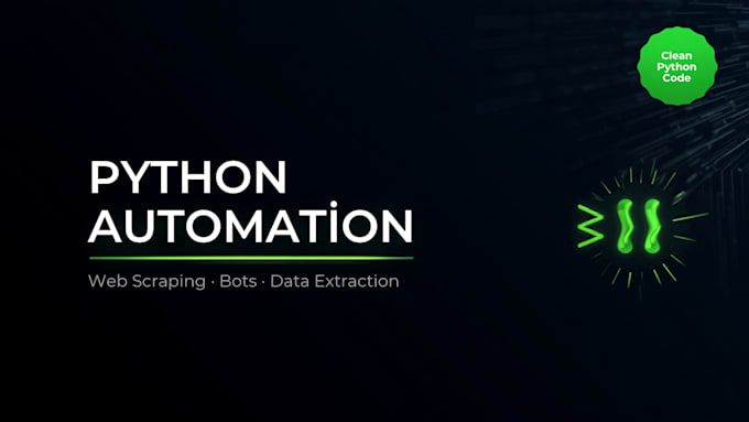 write a python script for automation or web scraping