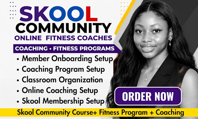 setup skool community for online fitness coaches and fitness programs