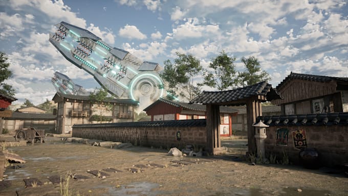 design unity and unreal engine 5 game environment level and terrain design
