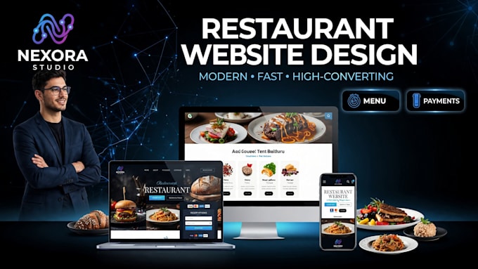 design a restaurant, cafe or bakery website with online ordering