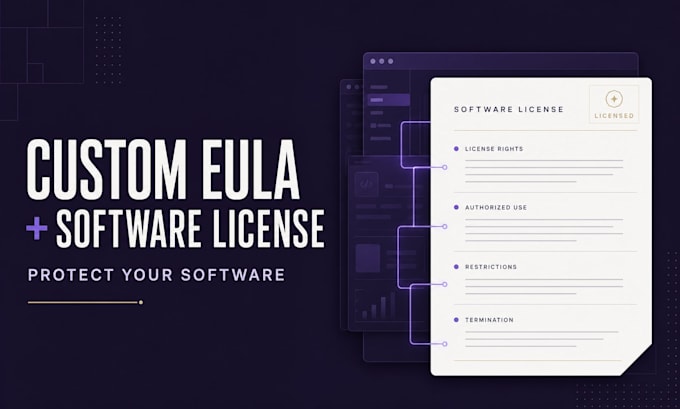draft a custom eula and software license for your application