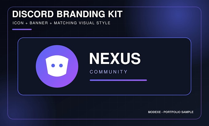 design a professional discord server logo and banner