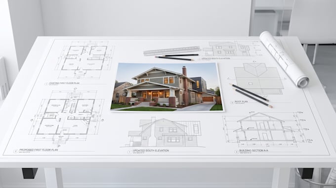 create renovation permit drawings and architectural plans
