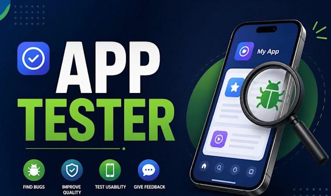 provide 12 testers for app user testing, and game testing