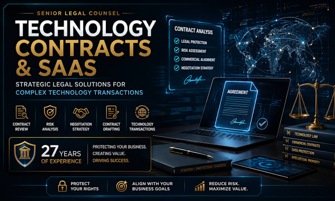 review and negotiate complex technology and saas contracts