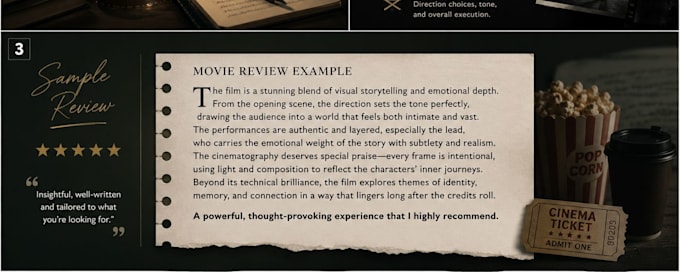 write an insightful film analysis or review