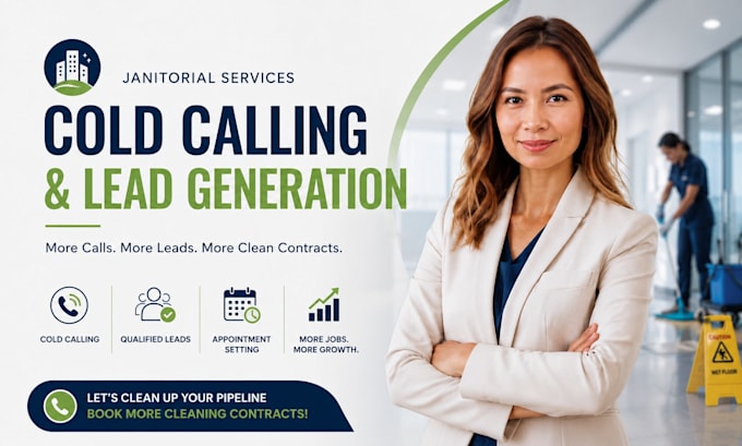 do janitorial cold calling, b2b and b2c, cold calling appointment setter