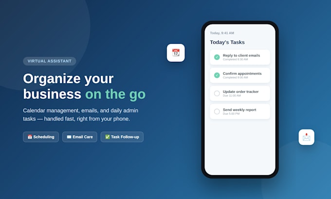 asistente virtual gestion y organización desde móvil