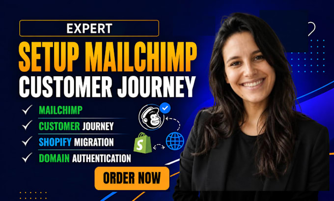 setup mailchimp customer journey shopify migration domain authentication