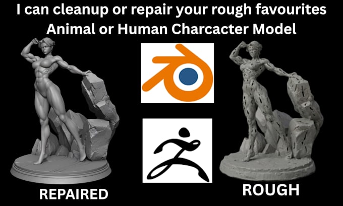 repair, modify, fix stl files , optimize 3d models and mesh for 3d printing