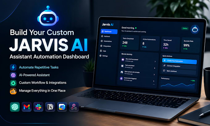 build you a custom jarvis ai assistant  automation dashboard