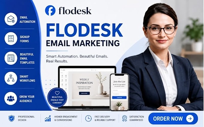 setup flodesk email automation forms newsletters email template