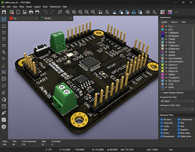 design electronic circuits, pcb, embedded systems and robotics projects