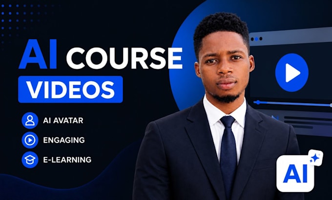 create ai elearning course videos