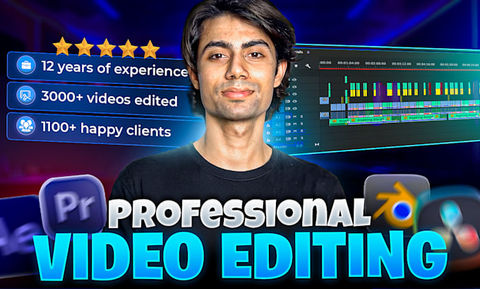 do professional youtube video editing, shorts, ads, and more