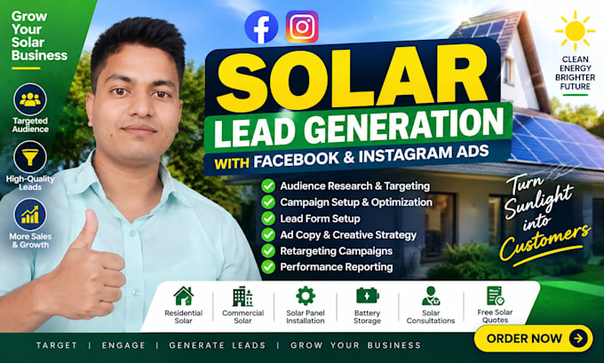 run facebook ads for solar lead generation