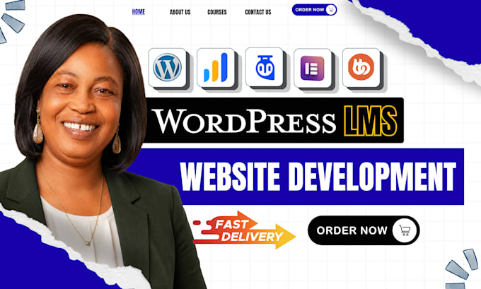 build wordpress elearning lms website with learndash, buddyboss, tutor lms pro