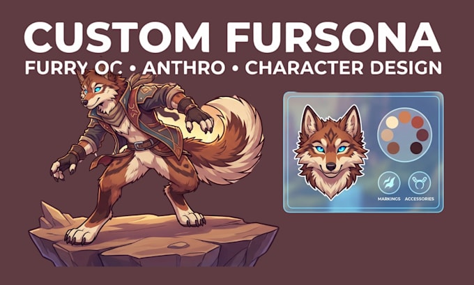 design a custom fursona character for you