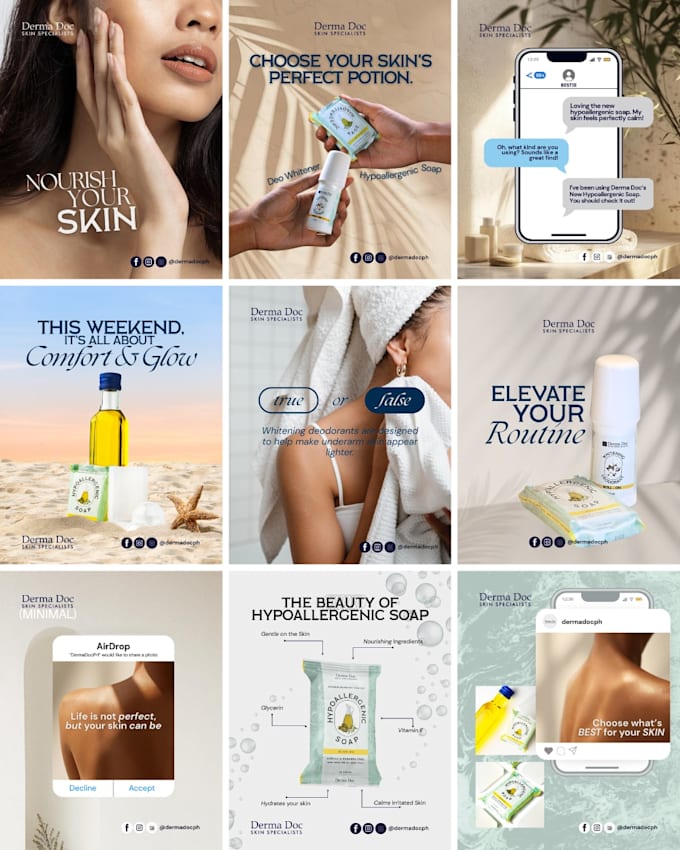 do social media graphics and editing
