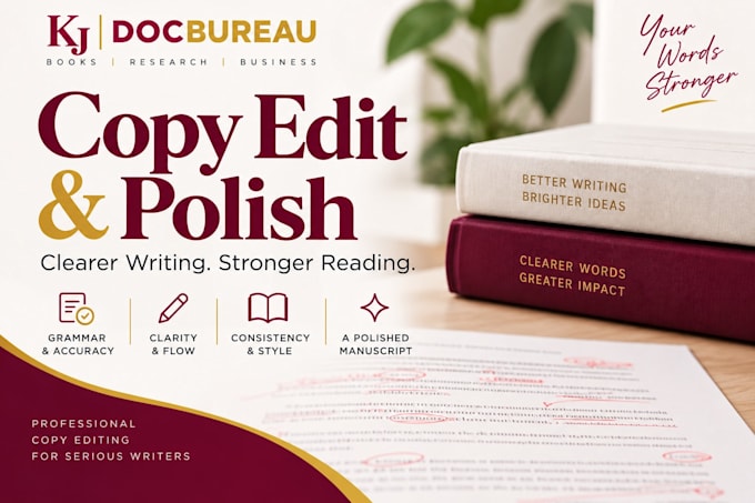 copy edit and polish your book or manuscript