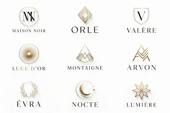 do modern minimalist luxury and monogram logo design