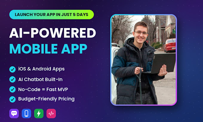 build ai powered mobile app for both ios and android