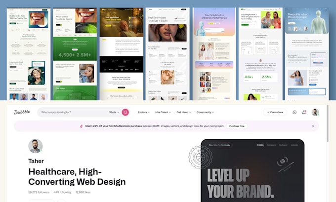 design patient converting dental care website