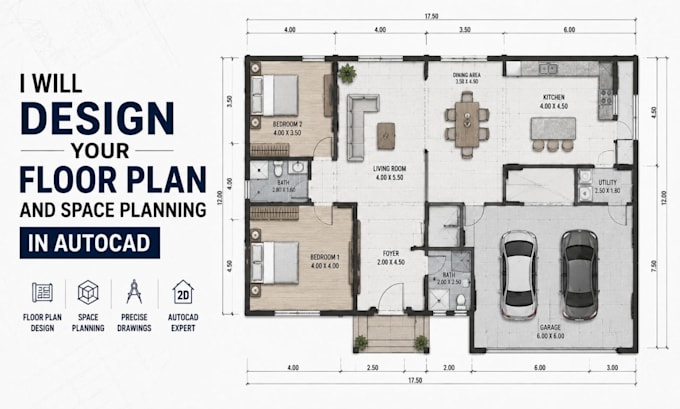 design your floor plan and space planning in autocad