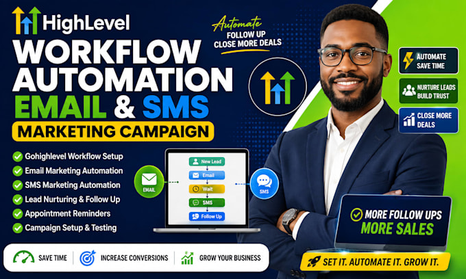 gohighlevel workflow automation email SMS marketing campaign