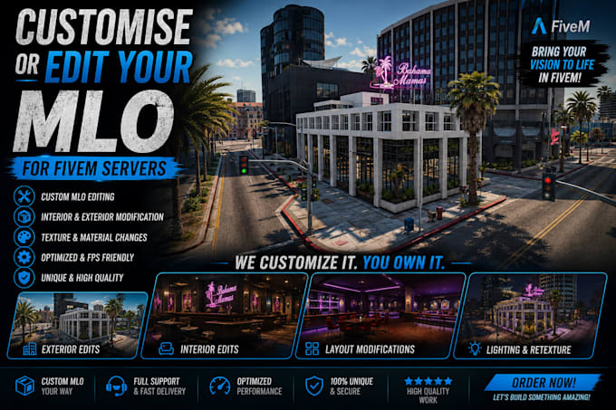customise or edit your mlo for fivem servers