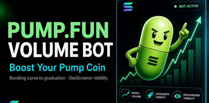 create pump fun bot, dex screener bot, solana bot