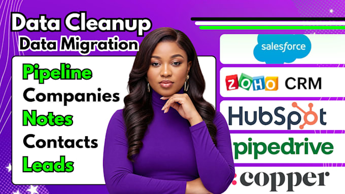 clean migrate data to salesforce hubspot zoho crm pipedrive copper freshsales