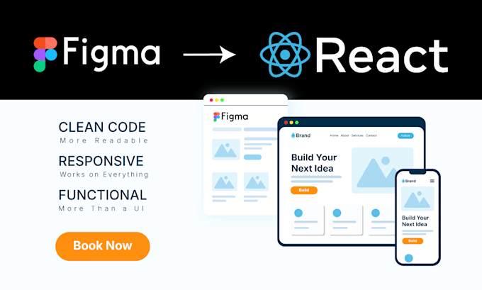convert figma to a responsive react websites