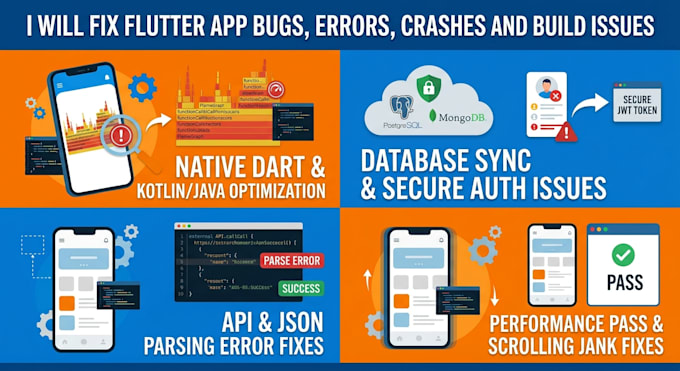 flutter app bugs, errors, crashes and build issues