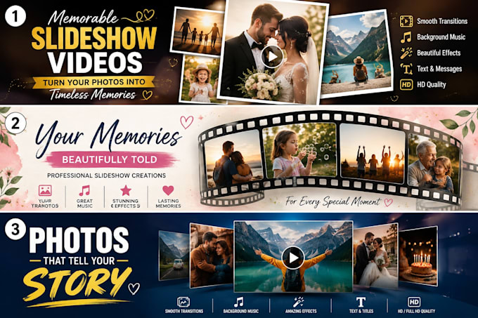 create a memorable slideshow video for any special occasion