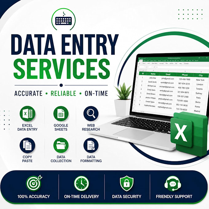 fastest data entry, excel data entry, and copy paste jobs