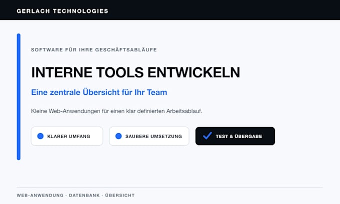 build a custom internal tool or business dashboard