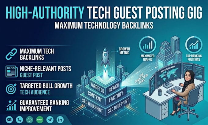 do tech guest post outreach and build quality backlinks