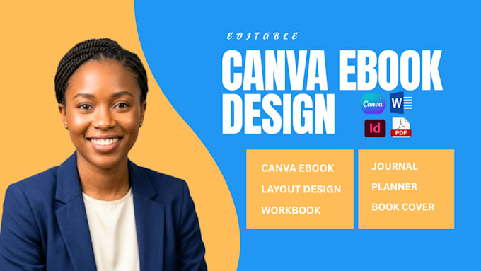do canva ebook design redesign pdf workbook, journal design kdp book formatting